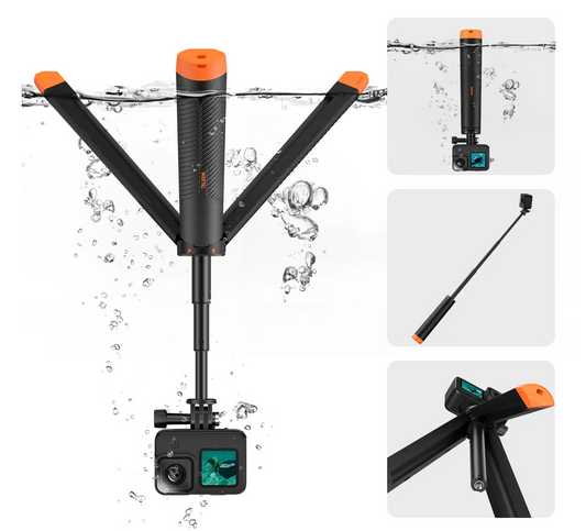 TELESIN Floating Tripod Selfie Stick